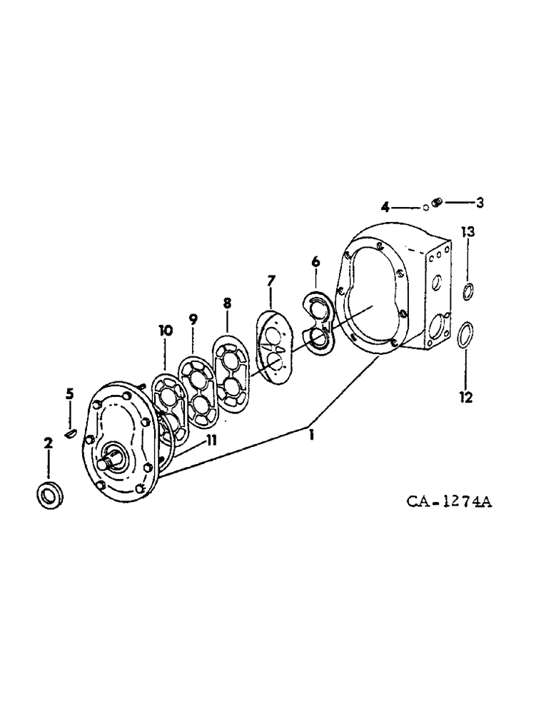 Схема запчастей Case IH 674 - (10-25) - HYDRAULICS, HYDRAULIC GEAR PUMP (07) - HYDRAULICS