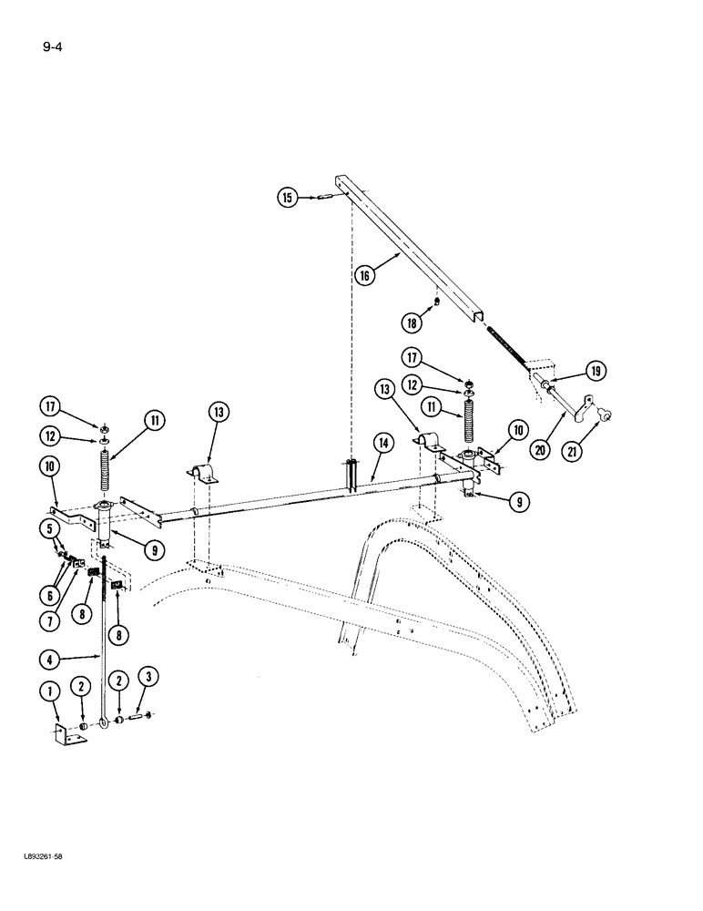 Схема запчастей Case IH 960 - (9-04) - LIFT ASSEMBLY (09) - CHASSIS