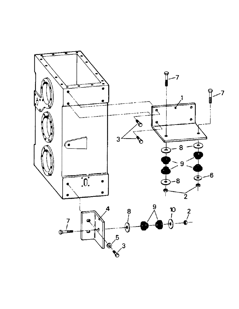 Схема запчастей Case IH ST325 - (04-39) - TRANSFER CASE MOUNTING, STATIONARY STYLE, ASN 2000 (04) - Drive Train