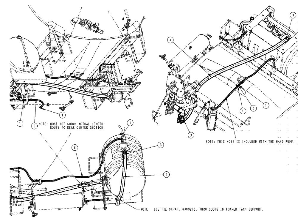 Схема запчастей Case IH SPX4410 - (11-017) - FOAMER HOSING GROUP, TANK Options