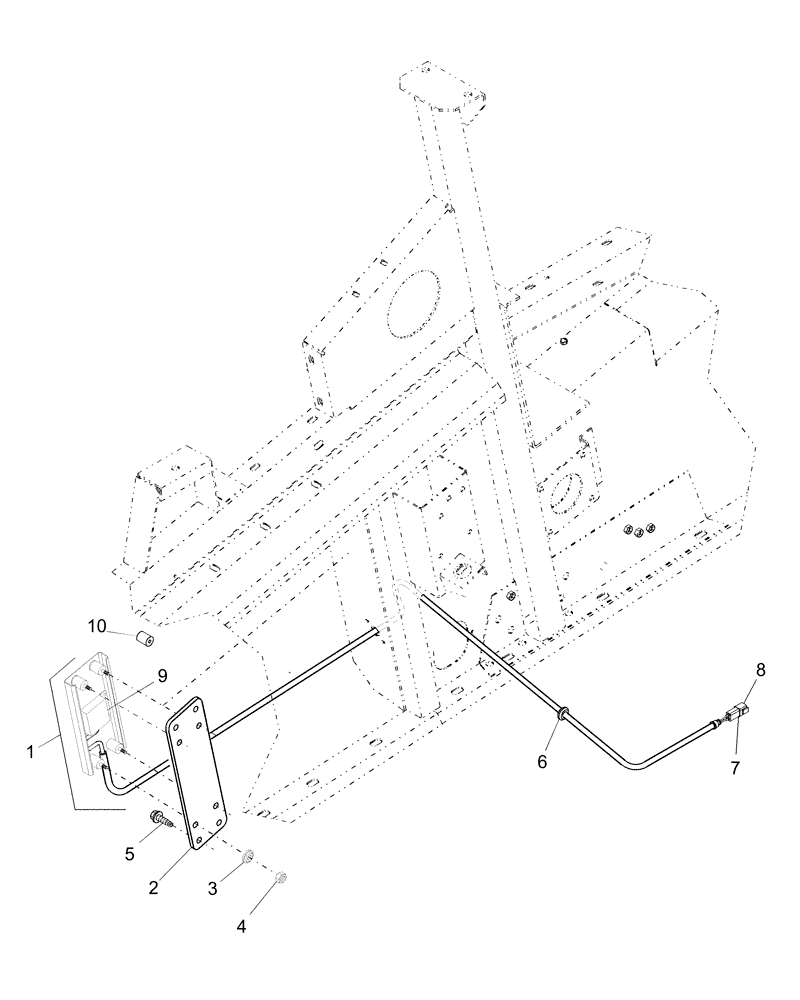Схема запчастей Case IH AFX8010 - (K.40.C.95) - ROTOR LOSS SENSOR K - Crop Processing
