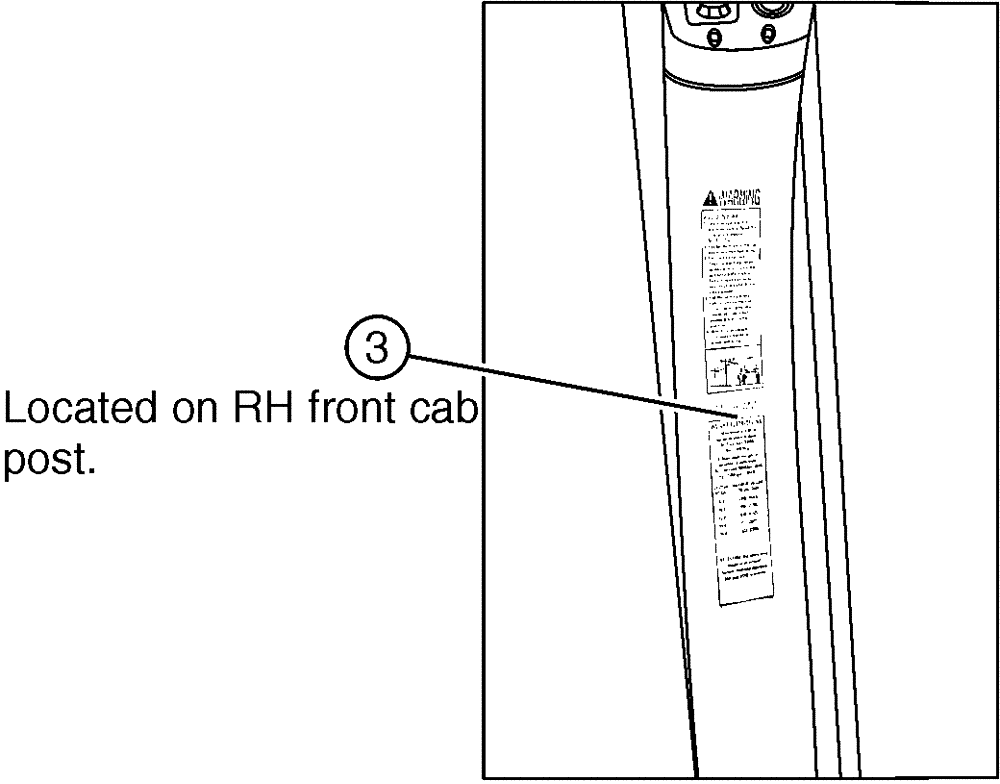 Схема запчастей Case IH SPX4260 - (10-004[03]) - OPERATIONAL GROUP (13) - DECALS