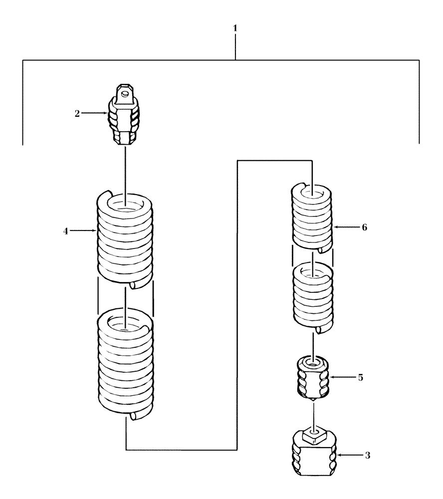 Схема запчастей Case IH RBX441 - (012) - TAILGATE SPRING (62) - PRESSING - BALE FORMATION