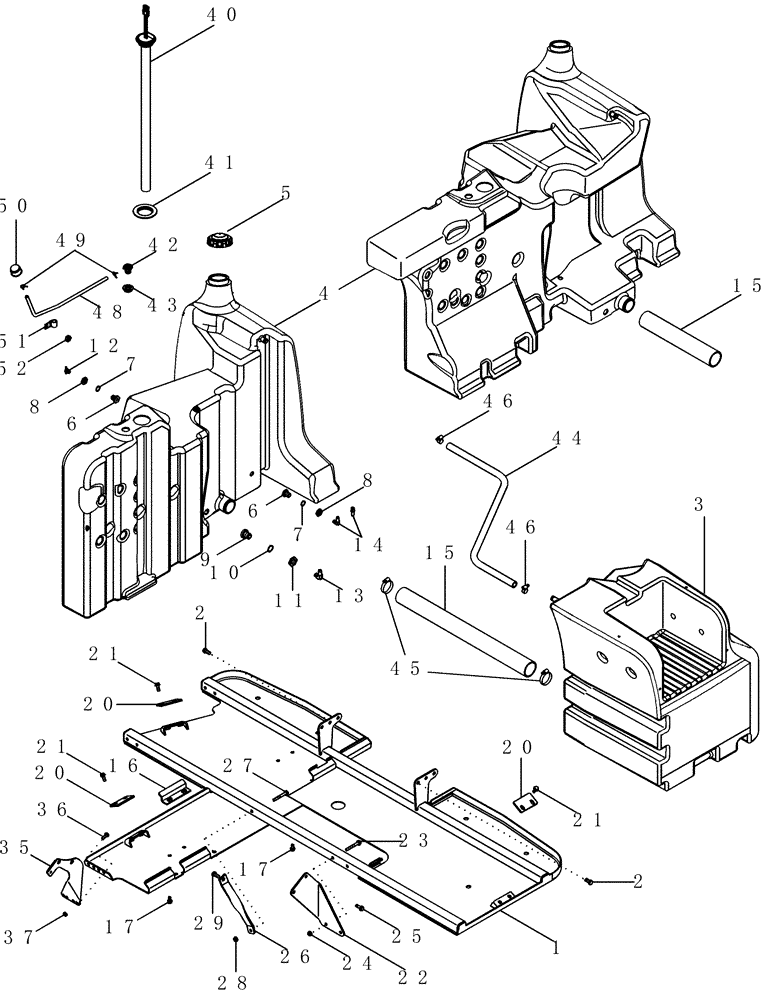 Схема запчастей Case IH MX210 - (03-20) - FUEL TANKS (03) - FUEL SYSTEM