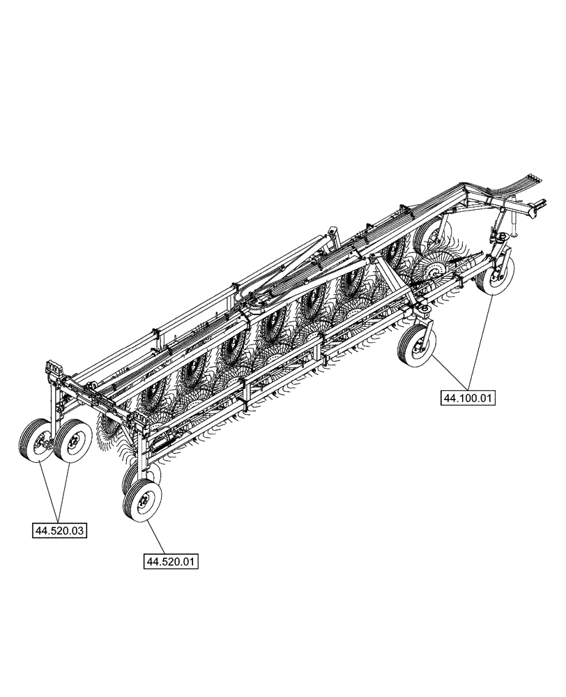 Схема запчастей Case IH WRX301 - (00.000.44) - PICTORIAL INDEX - WHEELS (00) - GENERAL & PICTORIAL INDEX