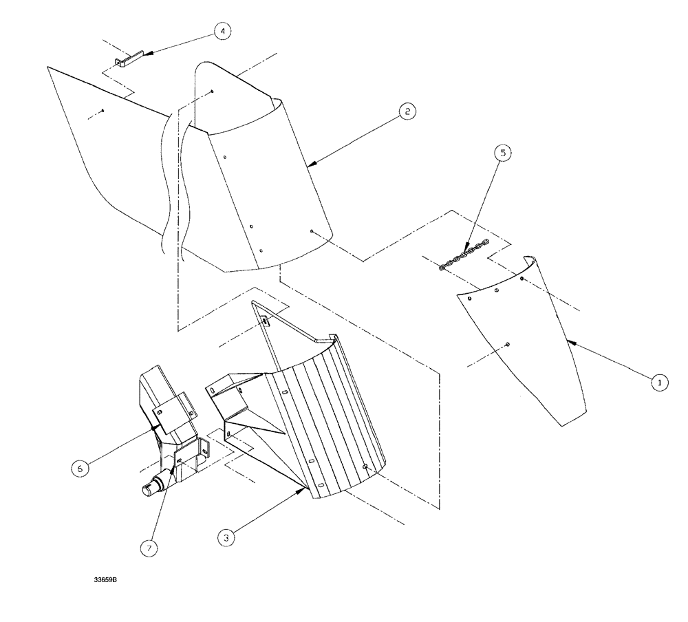 Схема запчастей Case IH SPX3185 - (251) - OPTIONS, CROP GUARD (88) - ACCESSORIES