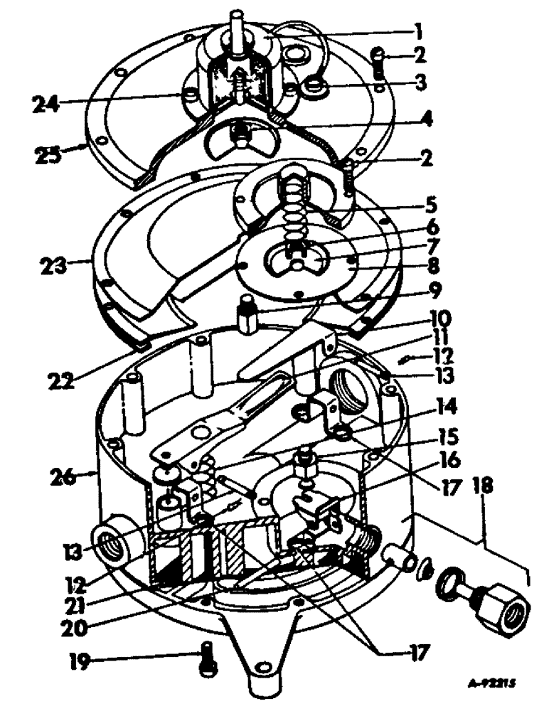 Схема запчастей Case IH V-345 - (B-24) - FUEL REGULATOR, LP GAS 