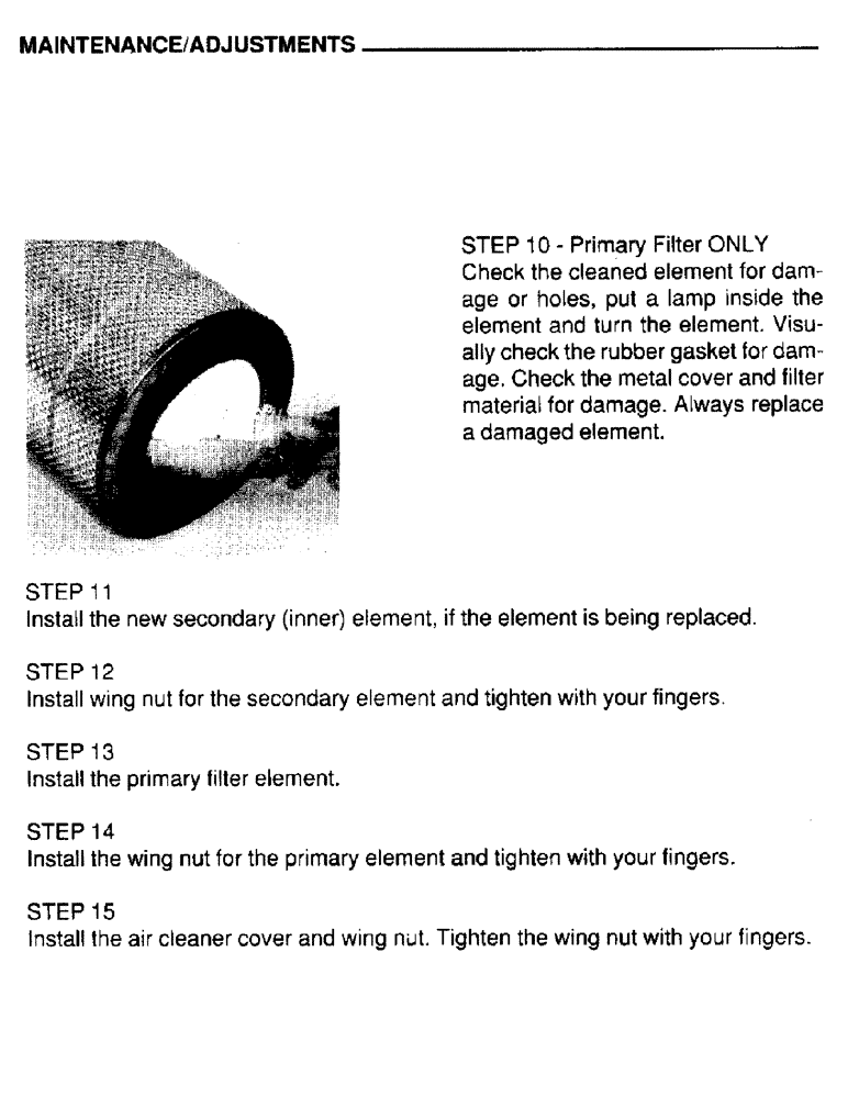 Схема запчастей Case IH 4390 - (039) - MAINTENANCE, ADJUSTMENTS 