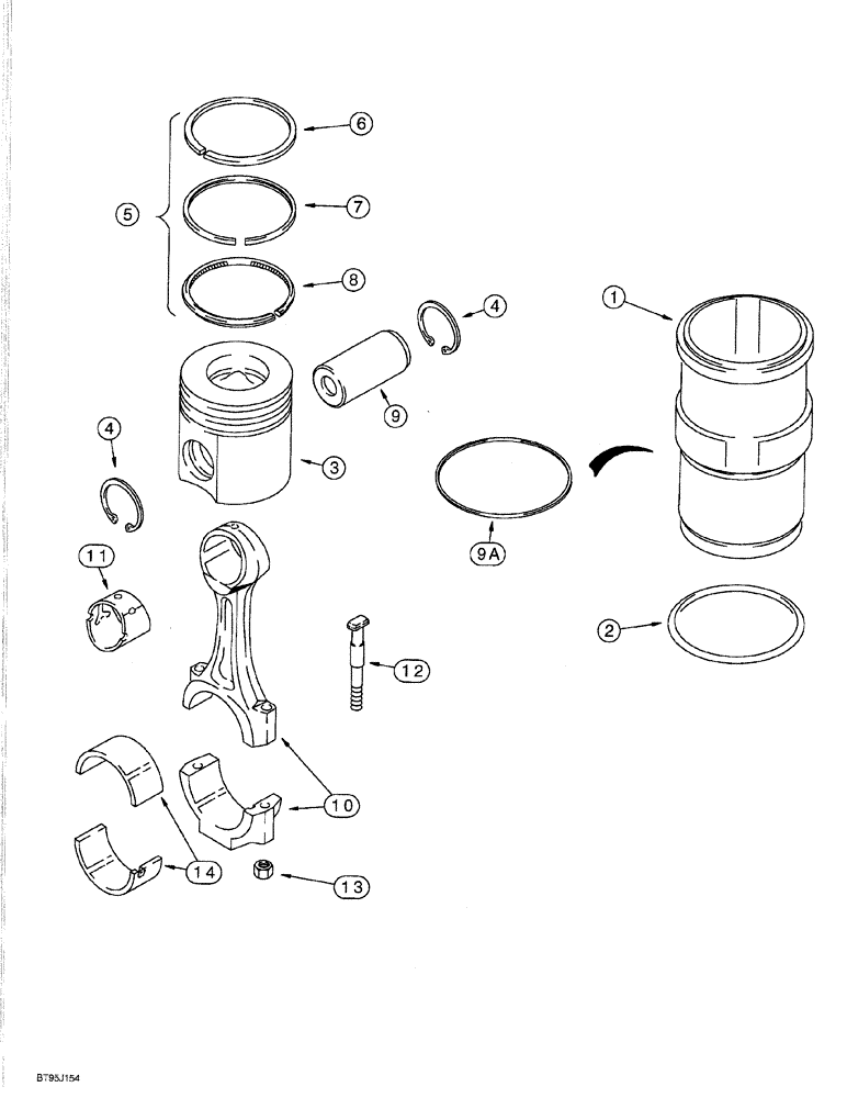 Схема запчастей Case IH 6831T - (02-060) - PISTON AND CONNECTIONG ROD, 6T-830 EMISSIONS CERTIFIED ENGINE, 6TA-830 EMISSIONS CERTIFIED ENGINE 
