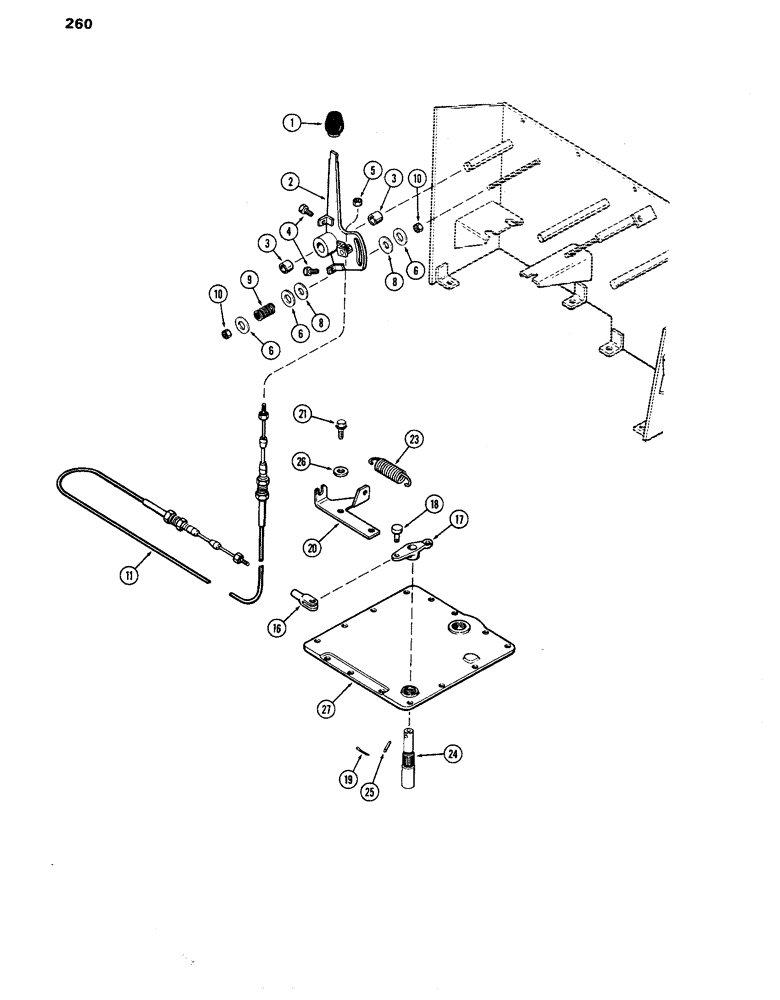 Схема запчастей Case IH 770 - (260) - DRAFT SENSING CONTROL (08) - HYDRAULICS