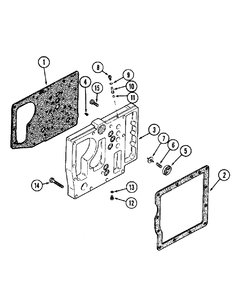 Схема запчастей Case IH 8940 - (6-026) - TRANSMISSION CONTROL VALVE MOUNTING PLATE (06) - POWER TRAIN
