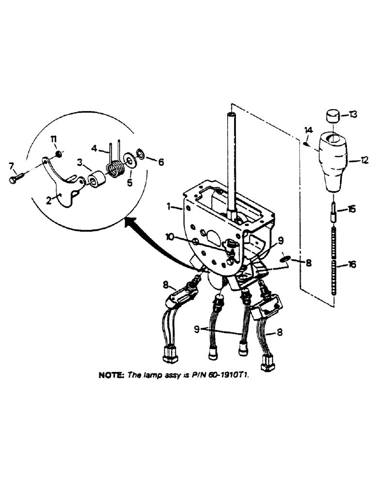 Схема запчастей Case IH 9170 - (01-34) - PULSER CONTROL ASSEMBLY (10) - CAB