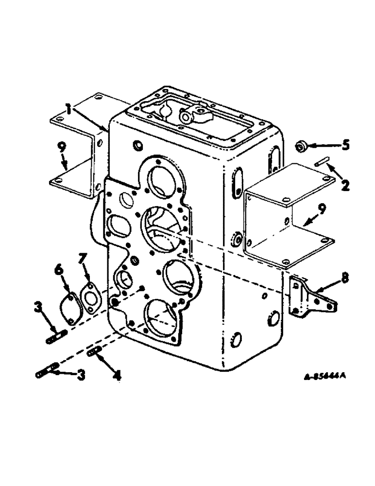 Схема запчастей Case IH 4186 - (07-04) - DRIVE TRAIN, TRANSFER CASE AND COVERS (04) - Drive Train