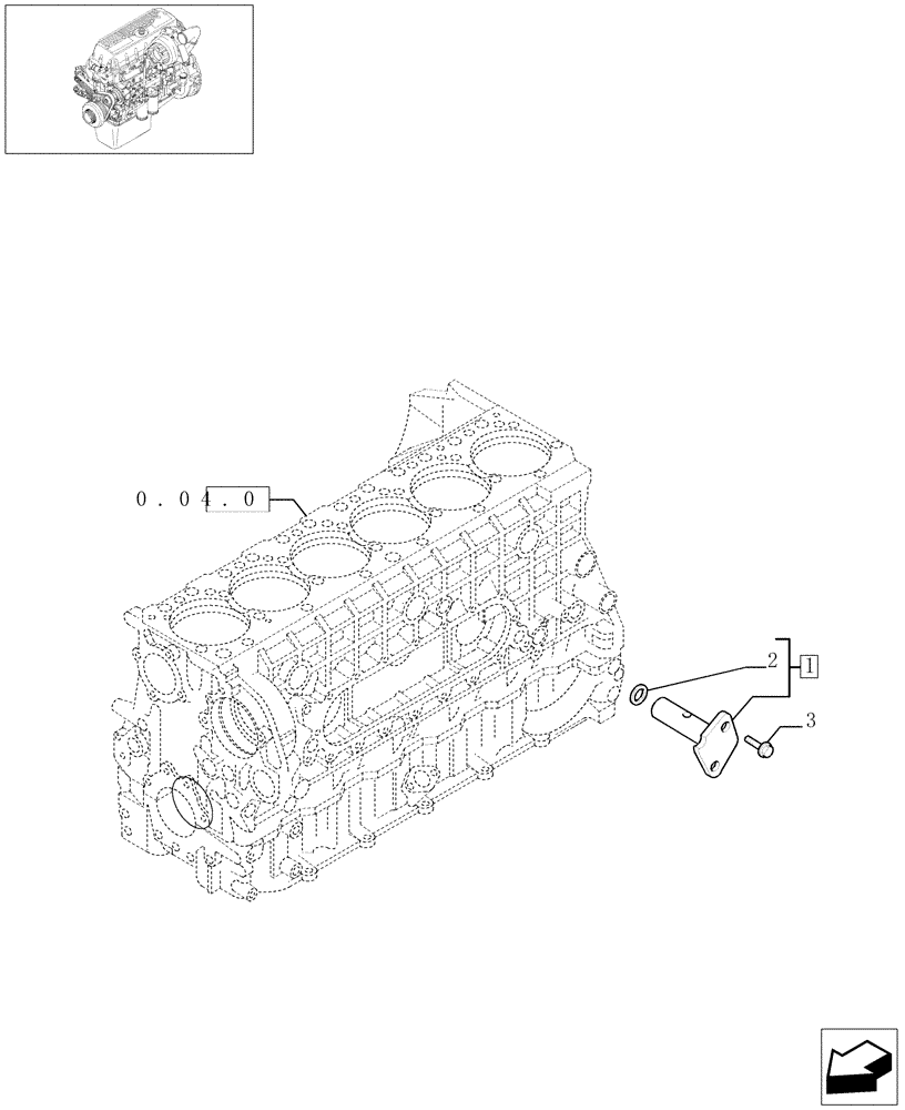 Схема запчастей Case IH F2BE0684A B003 - (0.30.3[01]) - OIL PRESSURE REGULATION VALVE (99467843) 