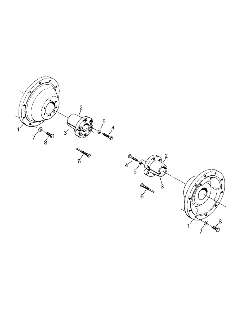 Схема запчастей Case IH KR-1280 - (04-58) - WHEEL HUBS AND MOUNTING, ADJUSTABLE BAR AXLE (04) - Drive Train