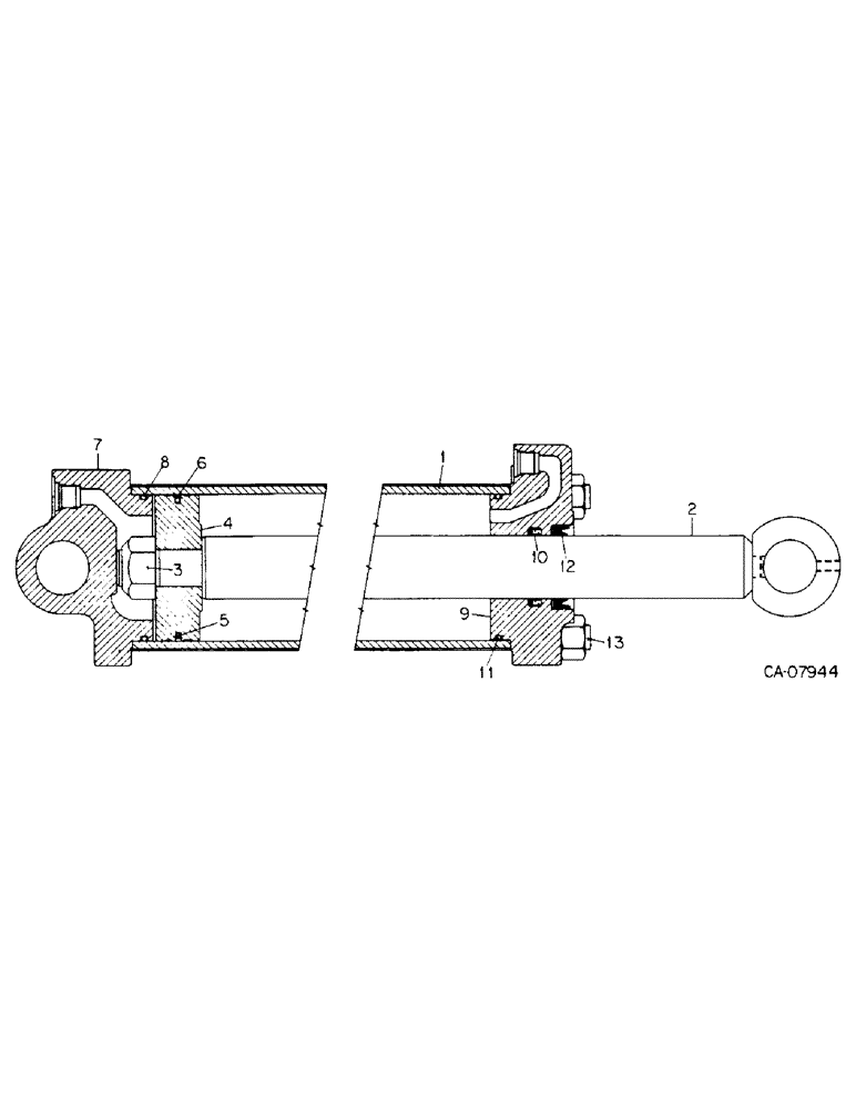 Схема запчастей Case IH 92 - (YB-33) - HYDRAULIC CYLINDER, 3-1/2 X 16 
