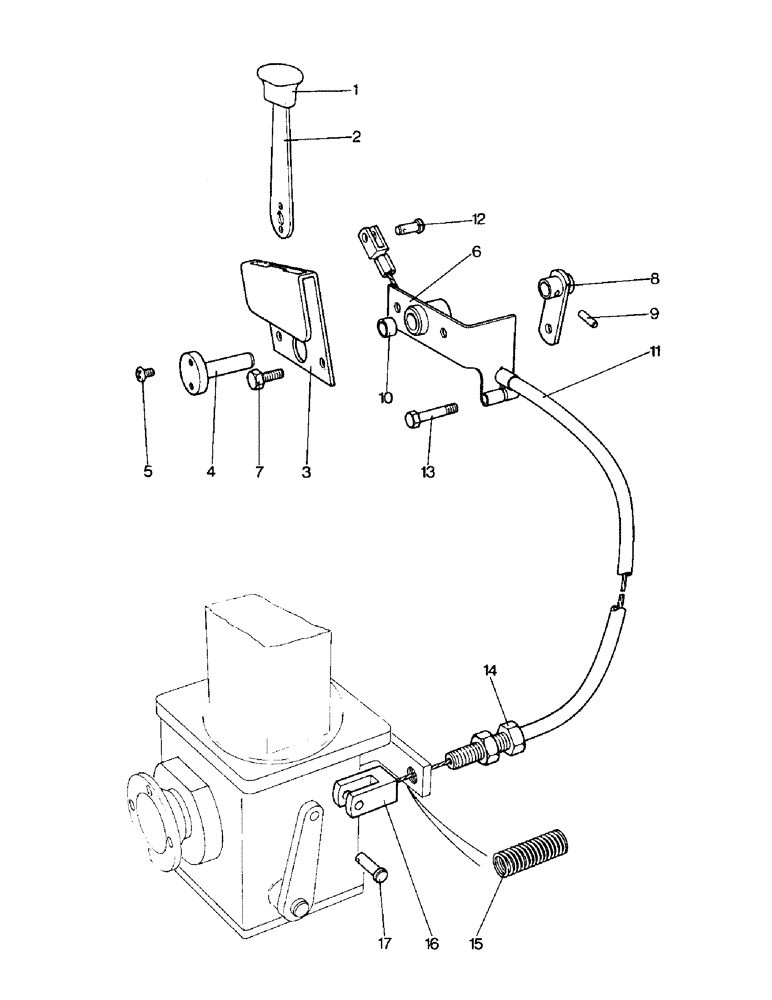 Схема запчастей Case IH 990 - (C08-1) - GEARBOX, SELECTOR MECHANISM - TRANSFER GEARBOX MK4 4WD TRACTORS, DAVID BROWN AXLE, 990 4WD, 996 4WD Gearbox