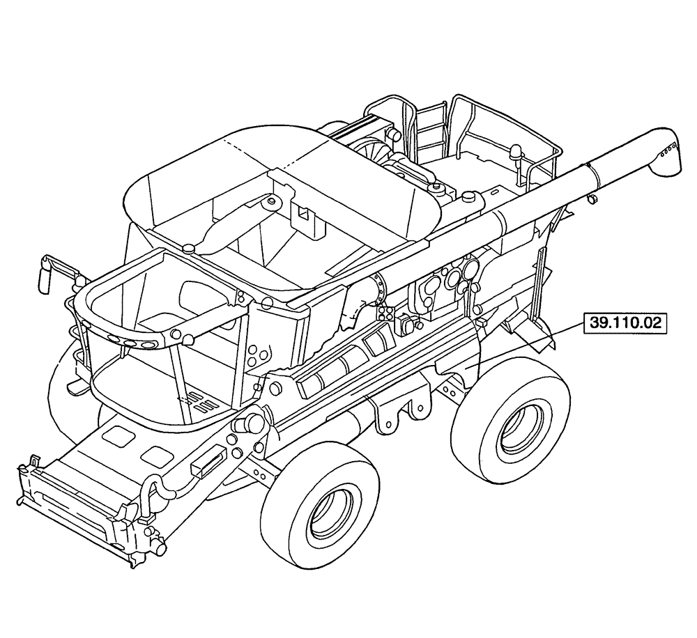 Схема запчастей Case IH 9120 - (39.000.00) - SECTION INDEX - FRAMES (39) - FRAMES AND BALLASTING