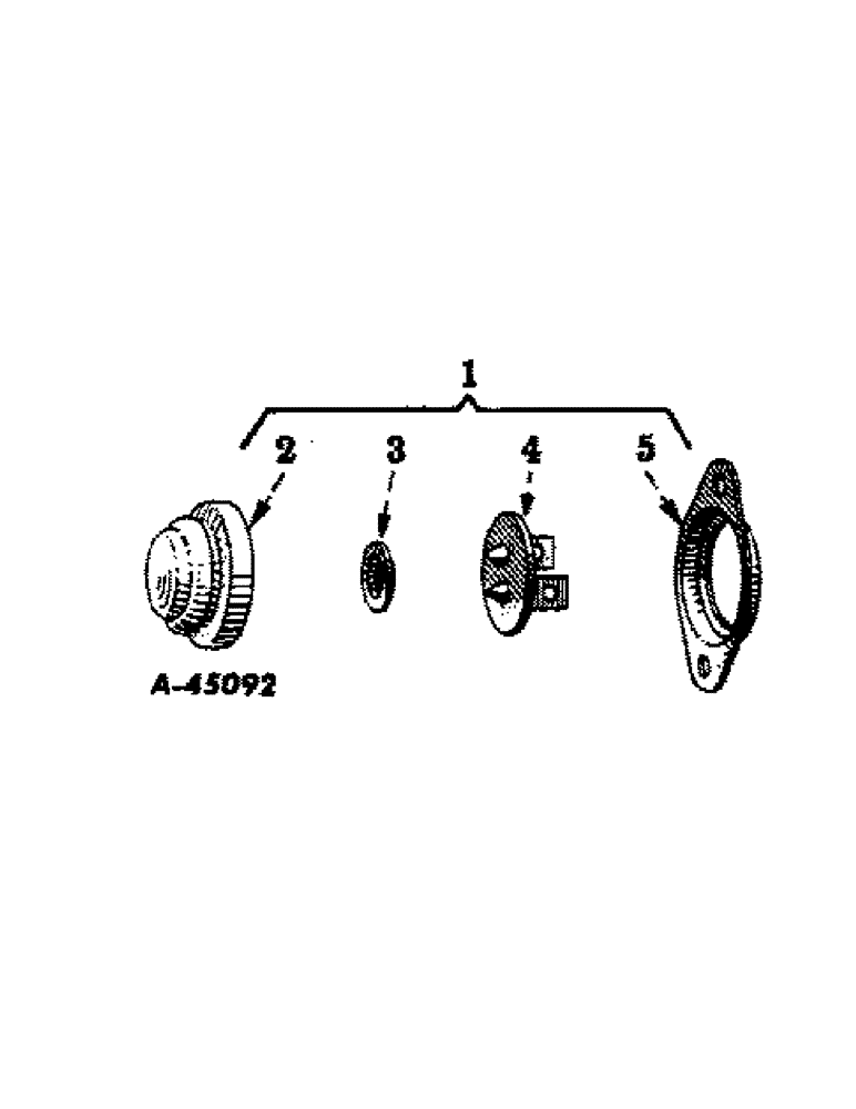 Схема запчастей Case IH 450-SERIES - (130[A]) - ELECTRICAL SYSTEM, PUSH BUTTON STARTING SWITCH, FOR FARMALL 450 SERIES TRACTORS (06) - ELECTRICAL SYSTEMS