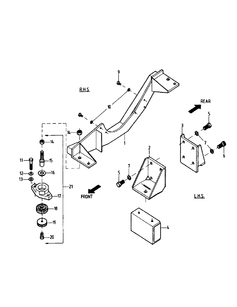 Схема запчастей Case IH 7700 - (C05-04) - ENGINE MOUNTS, M11 Engine & Engine Attachments