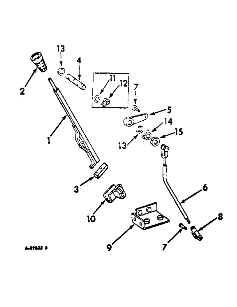 Схема запчастей Case IH 544 - (H-10) - CONTROLS, FORWARD AND REVERSE CONTROLS, INTERNATIONAL TRACTORS WITH HYDROSTATIC DRIVE Controls