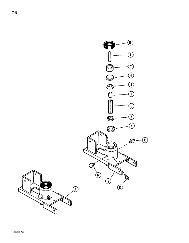 Схема запчастей Case IH 1822 - (7-08) - WHEEL BRAKE CYLINDER SUPPORT (03) - POWER TRAIN