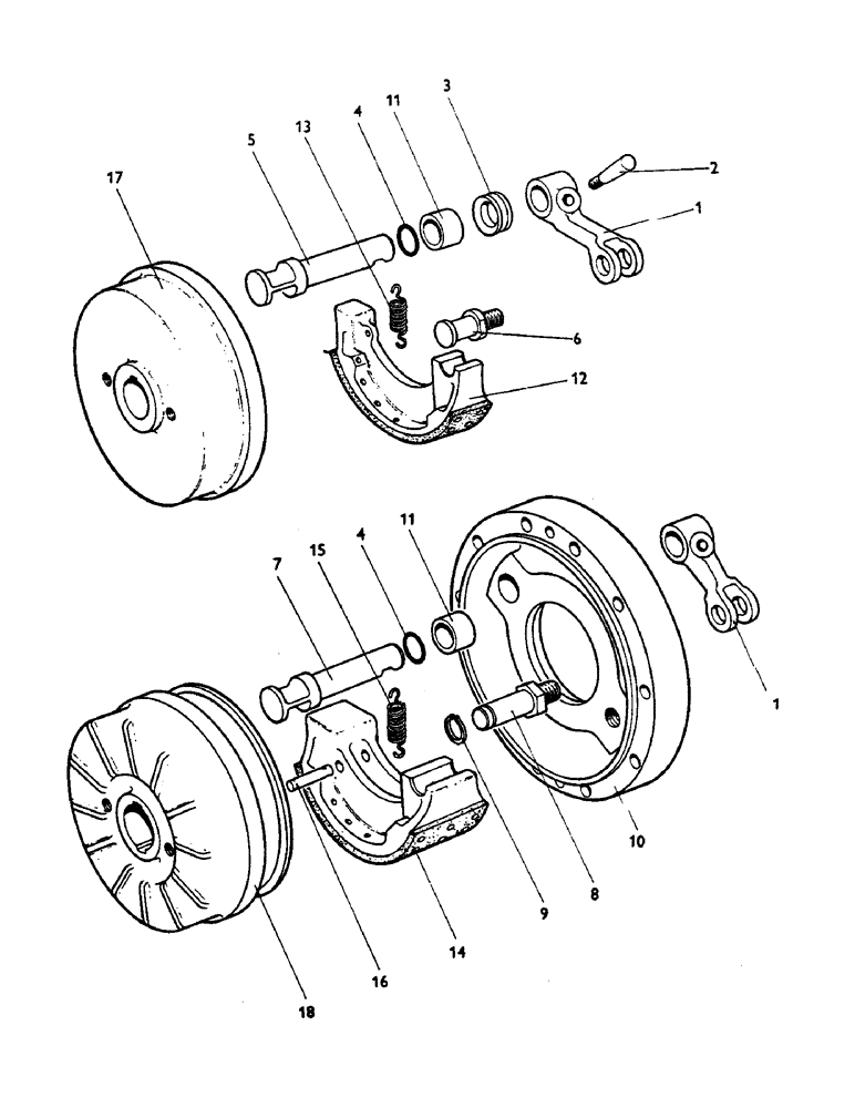 Схема запчастей Case IH 996 - (G10) - BRAKES, BRAKE DRUMS AND SHOES - ALL MODELS (5.1) - BRAKES