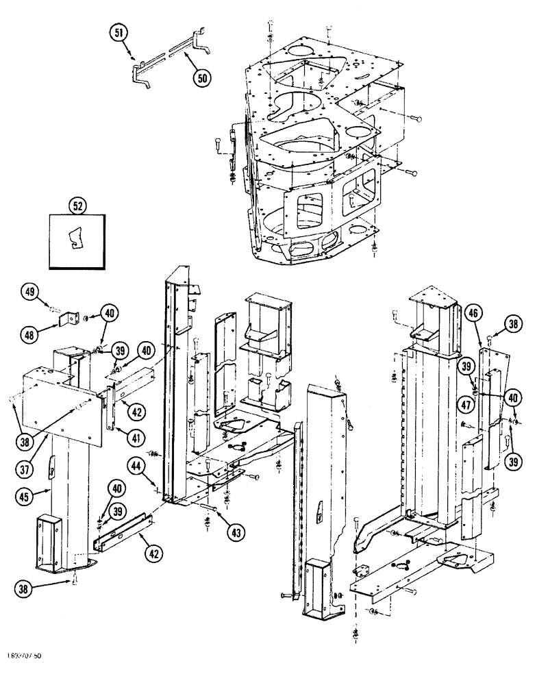 Схема запчастей Case IH 1844 - (9A-108) - DRUM HOUSING, 1844 COTTON PICKER (13) - PICKING SYSTEM