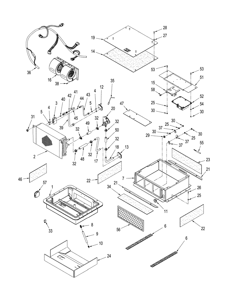 Схема запчастей Case IH STX325 - (09-44) - AIR CONDITIONING CLIMATE CONTROL UNIT With Auto Temp Control (09) - CHASSIS/ATTACHMENTS
