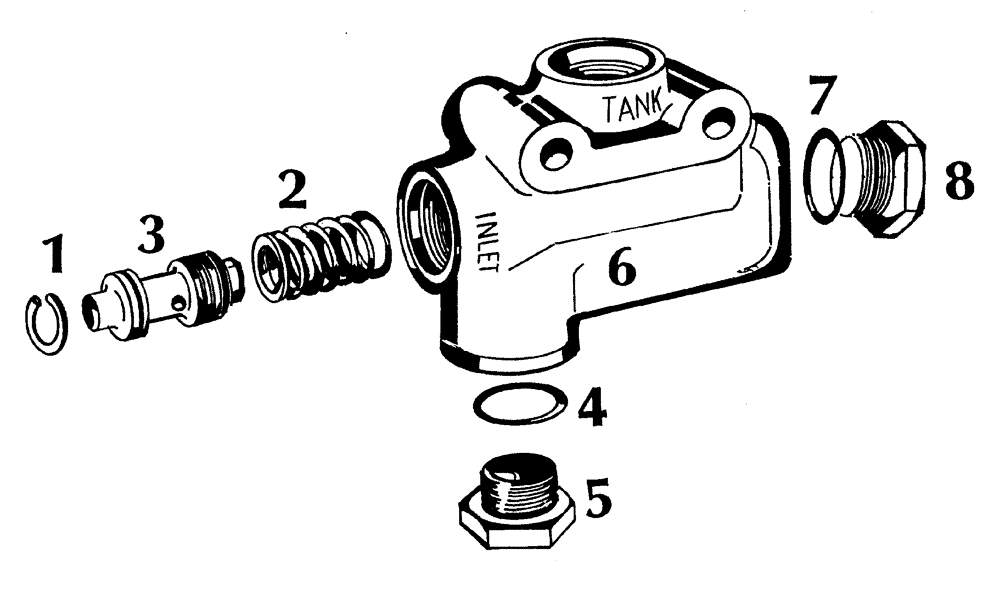 Схема запчастей Case IH 7700 - (B04[39]) - HYDRAULIC RELIEF VALVE Hydraulic Components & Circuits