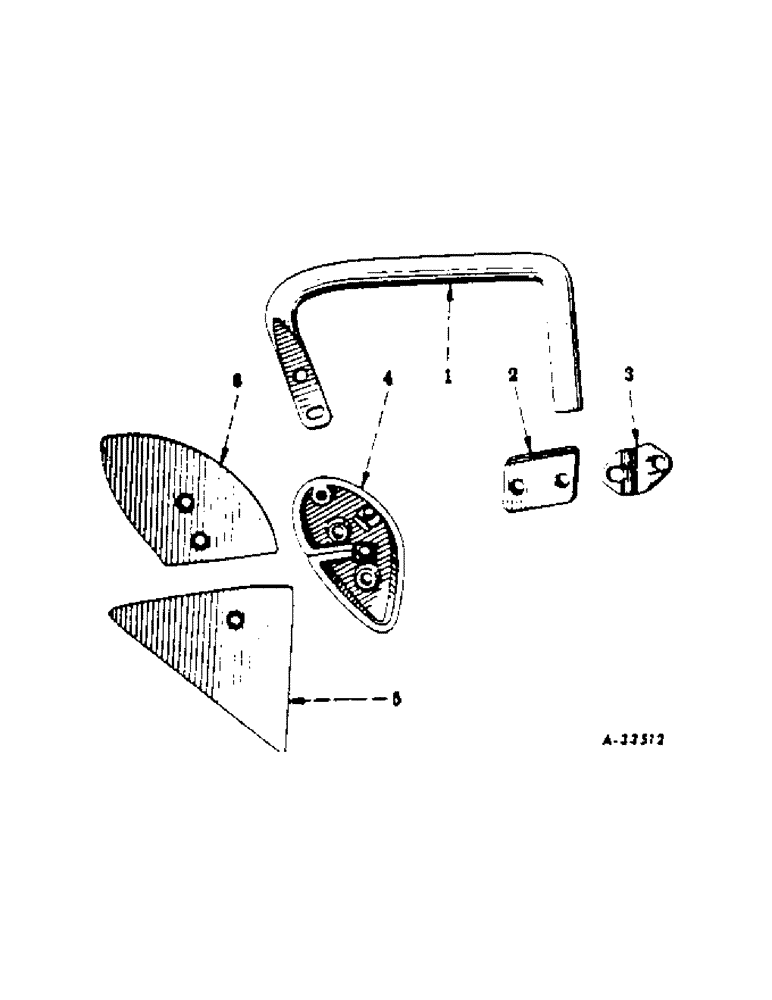 Схема запчастей Case IH 210 - (N-05[A]) - JOINTER, TWO PIECE BLADE, ONE PER FURROW 