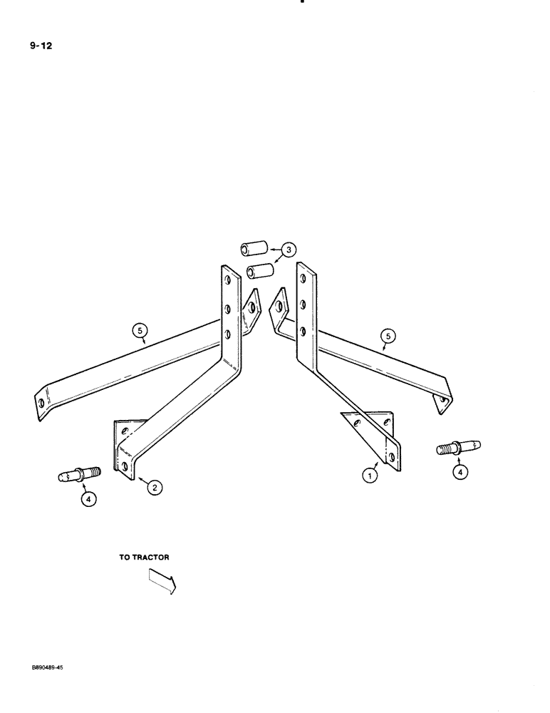 Схема запчастей Case IH 122 - (9-12) - THREE POINT HITCH CATEGORY I, SMALL FRAME DISK HARROW CODED A THROUGH F (09) - CHASSIS/ATTACHMENTS