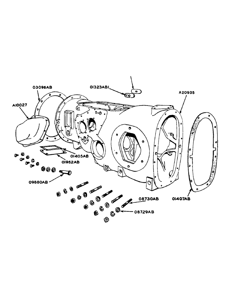 Схема запчастей Case IH 940 - (2-072) - TRANSMISSION CASE (06) - POWER TRAIN