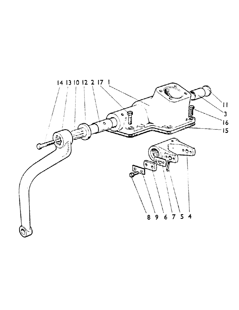 Схема запчастей Case IH 780 - (071) - STEERING BOX AND DROP ARM Steering & Front Axle