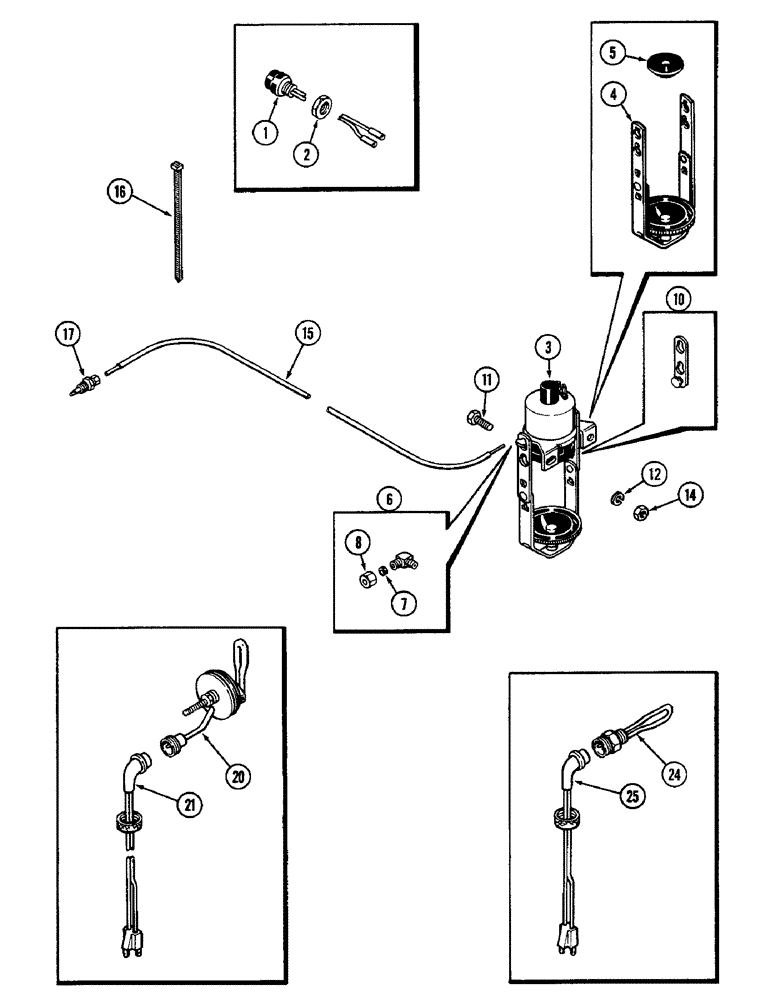 Схема запчастей Case IH 2096 - (2-010) - ETHER STARTING SYSTEM, 6TA-590 DIESEL ENGINE (02) - ENGINE