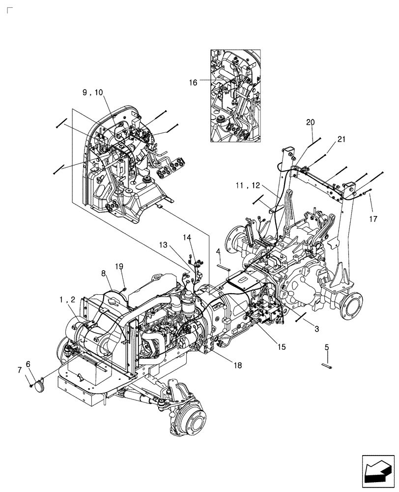 Схема запчастей Case IH FARMALL 50B - (55.100.01) - ELECTRICAL WIRING (55) - ELECTRICAL SYSTEMS