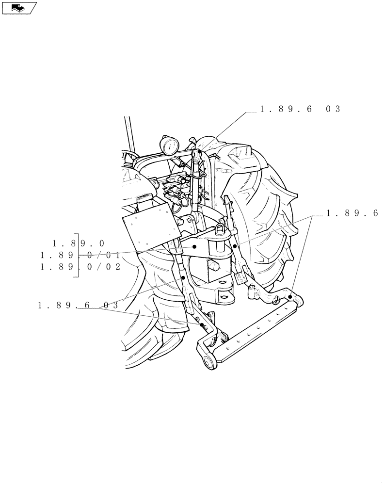 Схема запчастей Case IH FARMALL 75N - (SEC. 09) - IMPLEMENT LIFT (00) - GENERAL