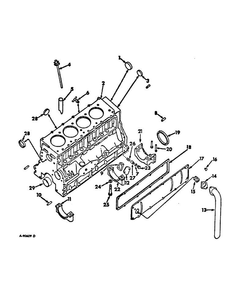 Схема запчастей Case IH C-175 - (F-11) - CRANKCASE AND RELATED PARTS 