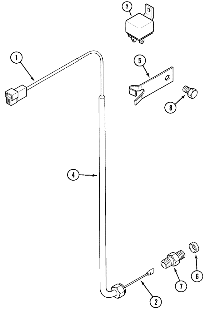 Схема запчастей Case IH CX60 - (04-28) - ELECTRICAL CONTROL - M.F.D. (04) - ELECTRICAL SYSTEMS