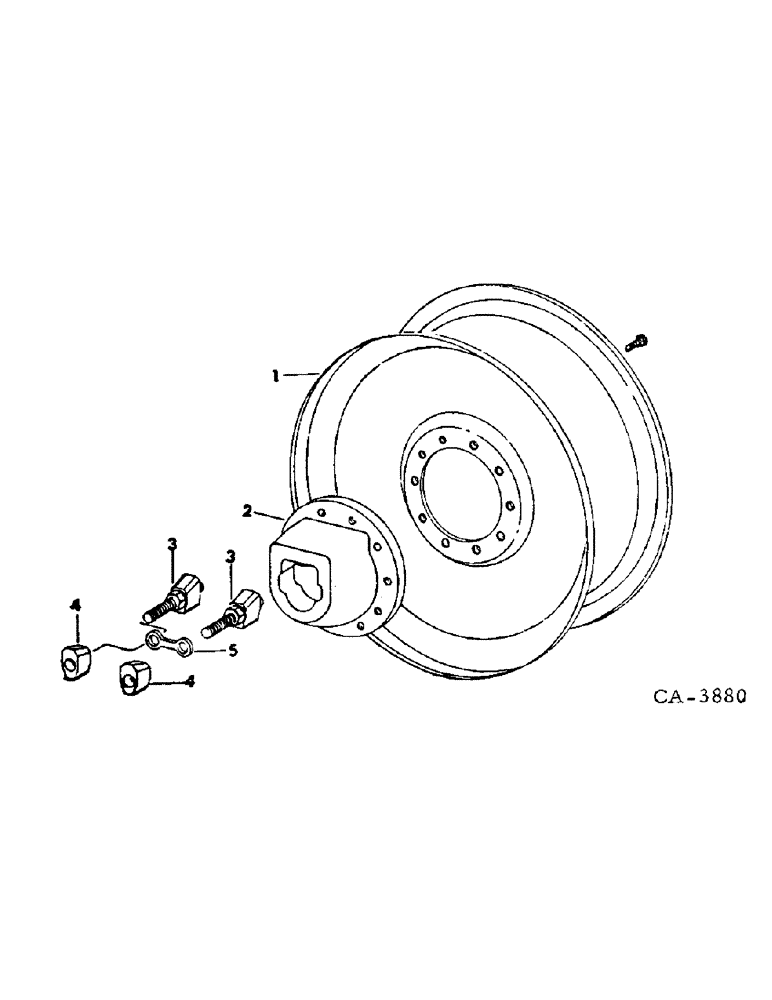 Схема запчастей Case IH 4786 - (15-1) - WHEELS AND TRACTION, FRONT AND REAR WHEELS Wheels & Traction