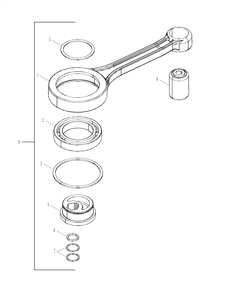 Схема запчастей Case IH 7130 - (74.101.27) - PITMAN, LEFT HAND ASSEMBLY (74) - CLEANING