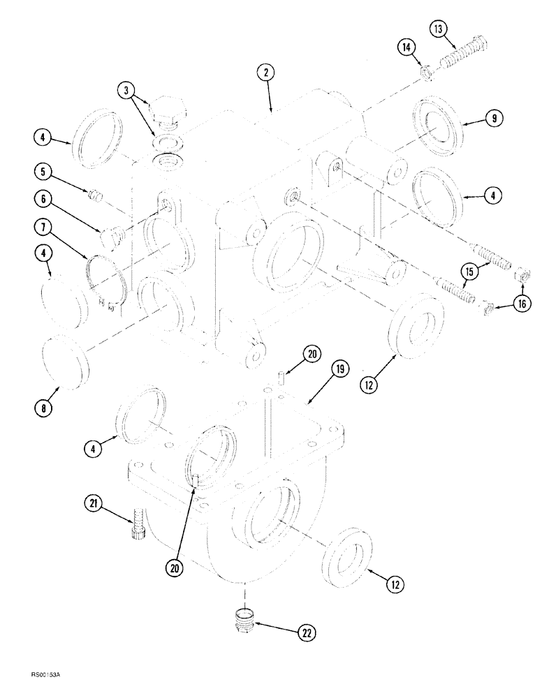 Схема запчастей Case IH 1500-SERIES - (09-40) - GEARBOX (1530, 1540 AND 1550 SPREADER) 