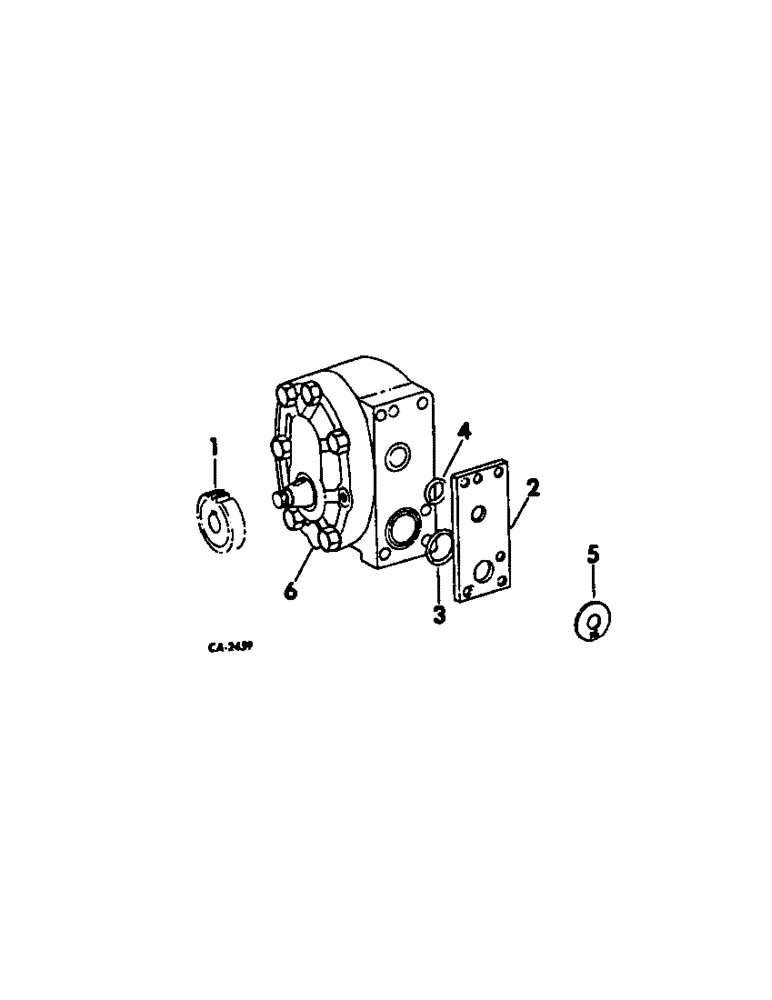 Схема запчастей Case IH 574 - (10-28) - HYDRAULICS, PUMP MOUNTING, TRACTORS WITH LOADER, MOWER, OR LOADER AND MOWER (07) - HYDRAULICS