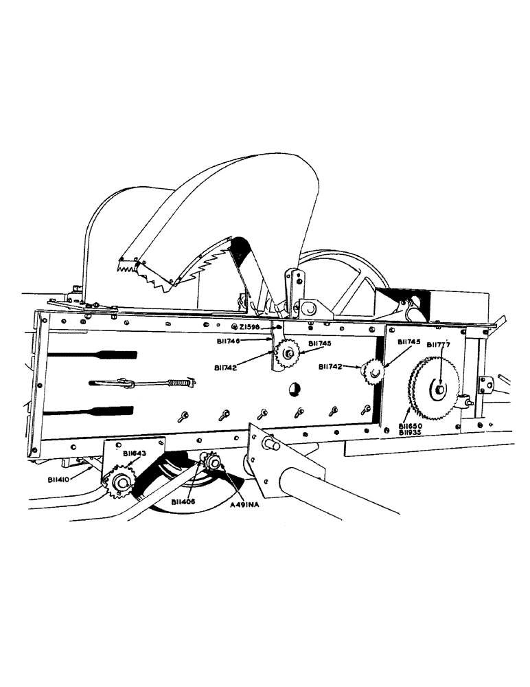 Схема запчастей Case IH 130 - (35) - PICKUP DRIVE 