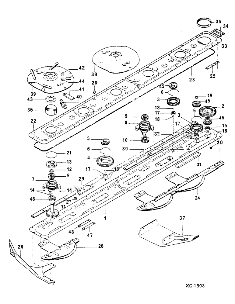 Схема запчастей Case IH 3106 - (A-17) - CUTTER BAR, 3106 