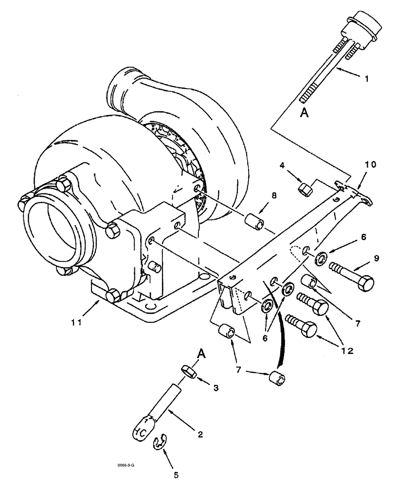 Схема запчастей Case IH SPX3200B - (026) - WASTEGATE ACTUATOR (10) - ENGINE