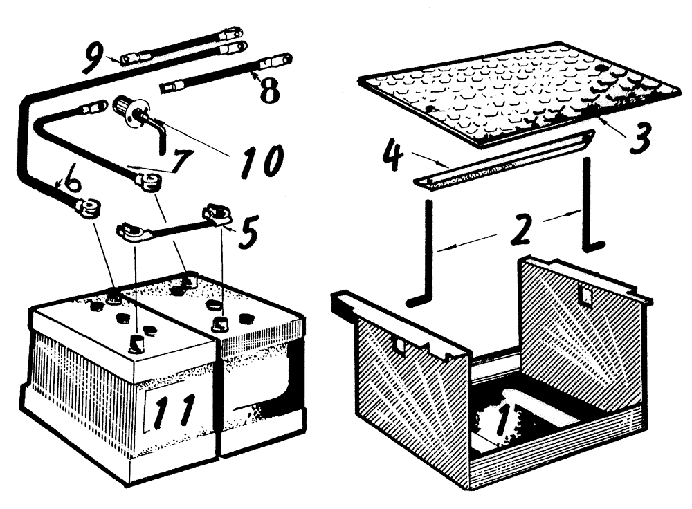 Схема запчастей Case IH 7700 - (A05[00]) - ENGINE BATTERY Mainframe & Functioning Components