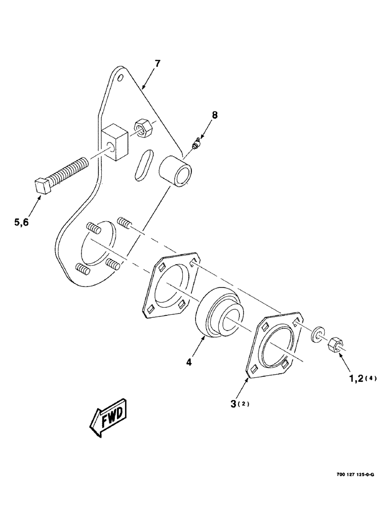 Схема запчастей Case IH 8315 - (5-18) - PIVOT ASSEMBLY, LEFT (09) - CHASSIS