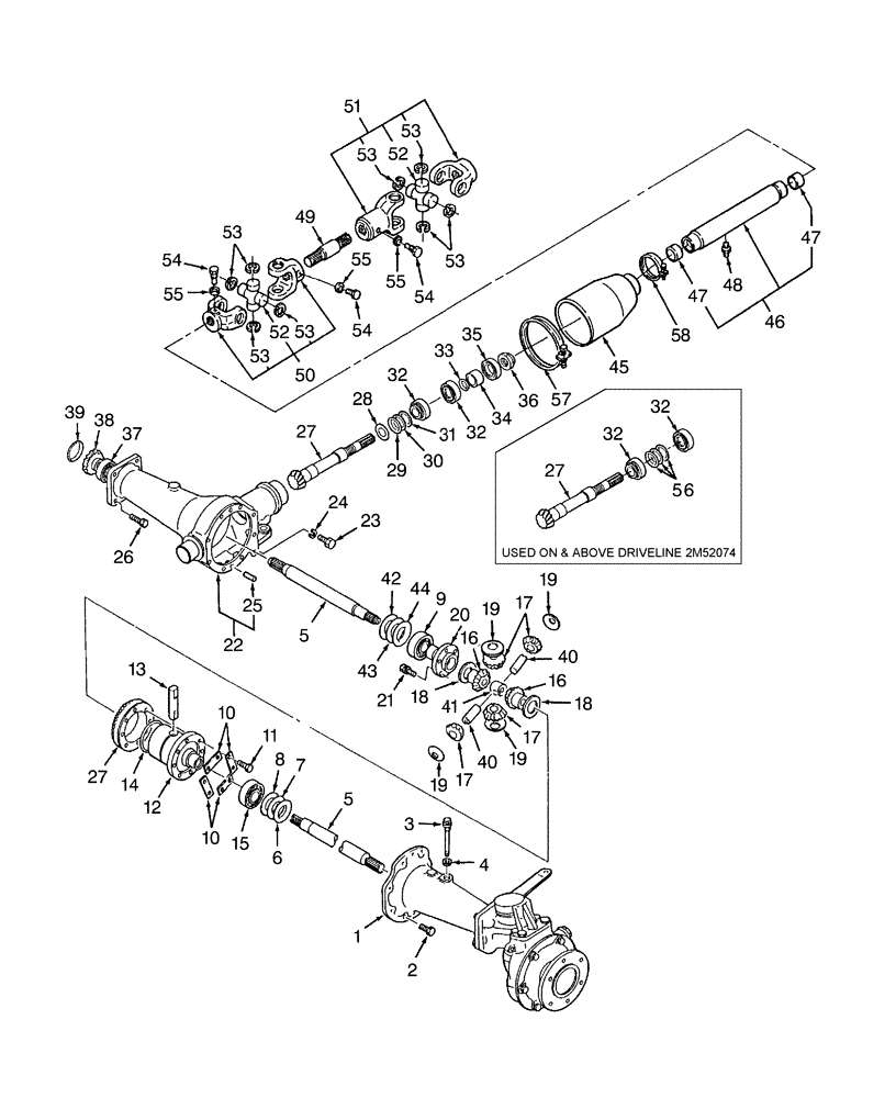 Схема запчастей Case IH D29 - (03C01) - FRONT DIFFERENTIAL GEARS, W/FWD (06) - FRONT AXLE & STEERING