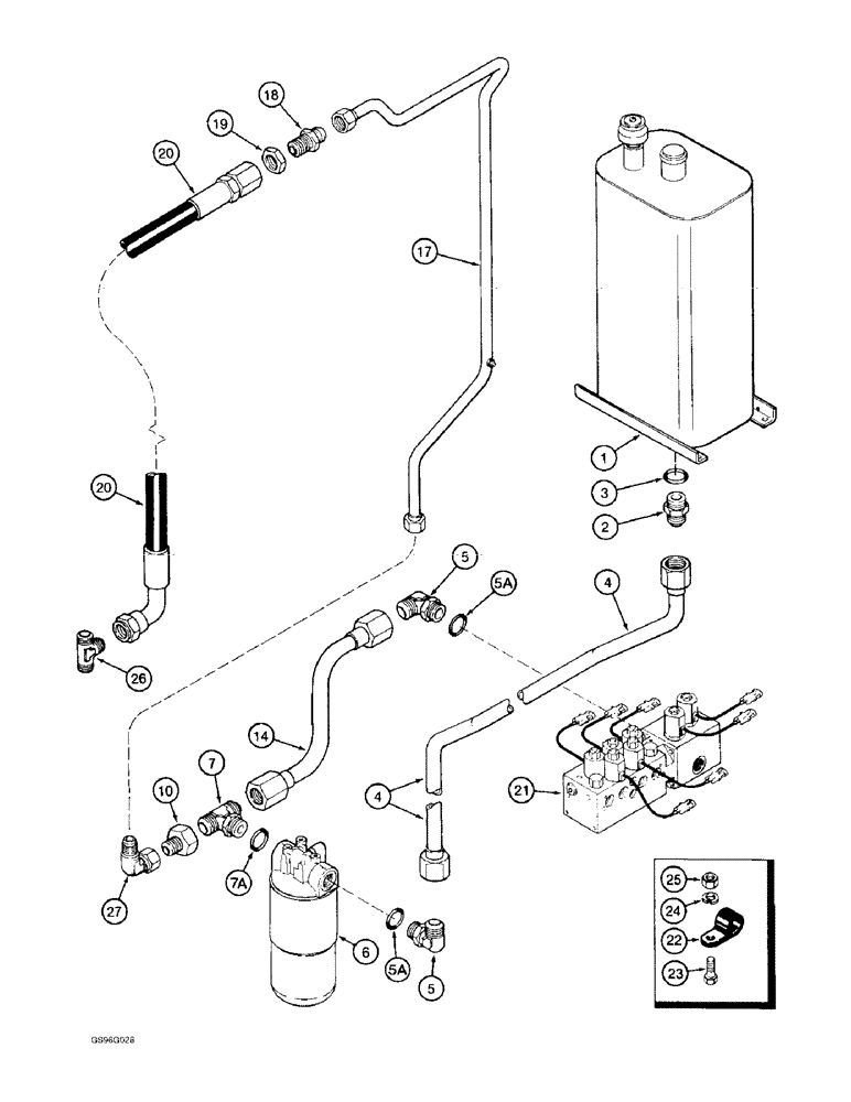 Схема запчастей Case IH 2022 - (8-80) - HYDRAULIC RETURN SYSTEM TO RESERVOIR, 2022 COTTON PICKER (07) - HYDRAULICS